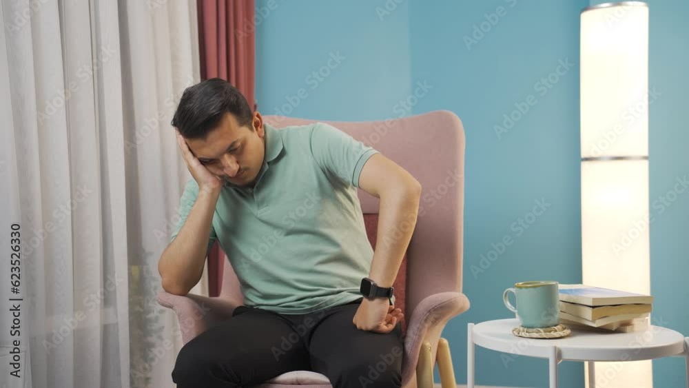 The grieving man is thinking and suffering from depression. The grieving man is thinking and suffering from depression.