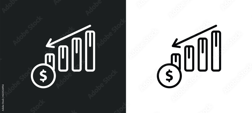 profit chart icon isolated in white and black colors. profit chart outline vector icon from business collection for web, mobile apps and ui. profit chart icon isolated in white and black colors. profit chart outline vector icon from business collection for web, mobile apps and ui.
