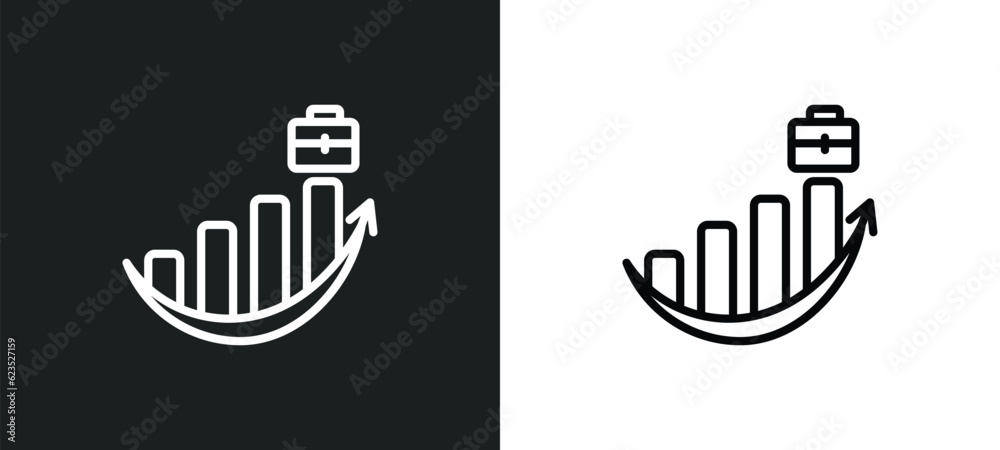 professional advance icon isolated in white and black colors. professional advance outline vector icon from business collection for web, mobile apps and ui. professional advance icon isolated in white and black colors. professional advance outline vector icon from business collection for web, mobile apps and ui.