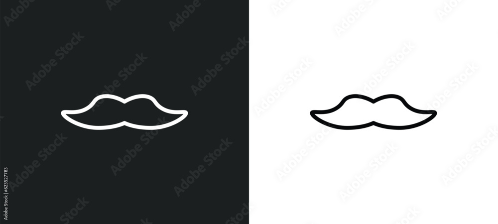 big moustache icon isolated in white and black colors. big moustache outline vector icon from beauty collection for web, mobile apps and ui. big moustache icon isolated in white and black colors. big moustache outline vector icon from beauty collection for web, mobile apps and ui.