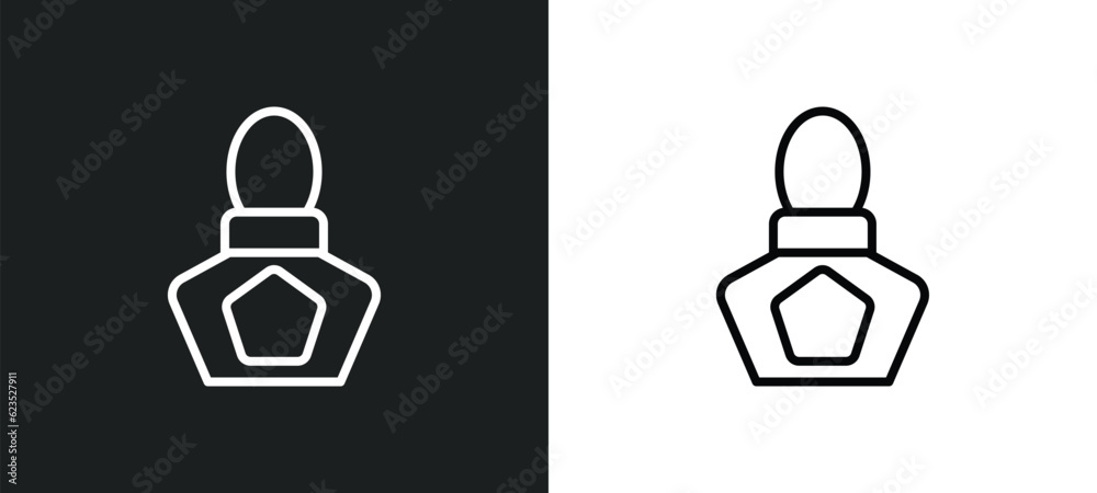 french perfume icon isolated in white and black colors. french perfume outline vector icon from beauty collection for web, mobile apps and ui. french perfume icon isolated in white and black colors. french perfume outline vector icon from beauty collection for web, mobile apps and ui.