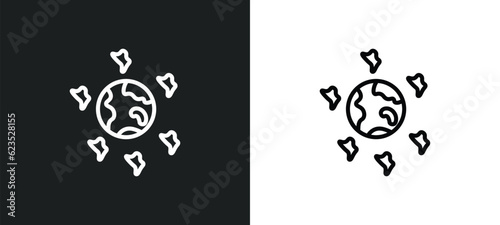 space junk icon isolated in white and black colors. space junk outline vector icon from astronomy collection for web, mobile apps and ui.