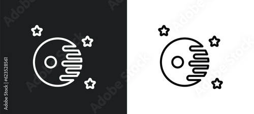 death star icon isolated in white and black colors. death star outline vector icon from astronomy collection for web, mobile apps and ui.