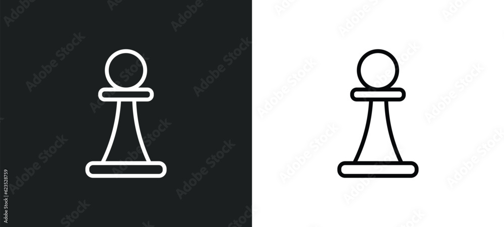 chess icon isolated in white and black colors. chess outline vector icon from artificial intellegence collection for web, mobile apps and ui. chess icon isolated in white and black colors. chess outline vector icon from artificial intellegence collection for web, mobile apps and ui.