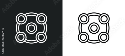 ar camera icon isolated in white and black colors. ar camera outline vector icon from artificial intellegence collection for web, mobile apps and ui.