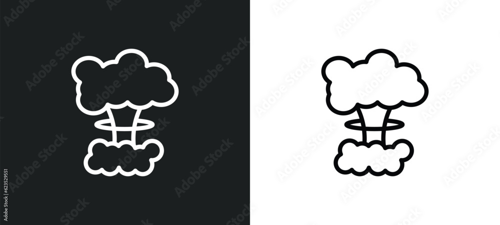 bomb detonation icon isolated in white and black colors. bomb detonation outline vector icon from army and war collection for web, mobile apps and ui. bomb detonation icon isolated in white and black colors. bomb detonation outline vector icon from army and war collection for web, mobile apps and ui.