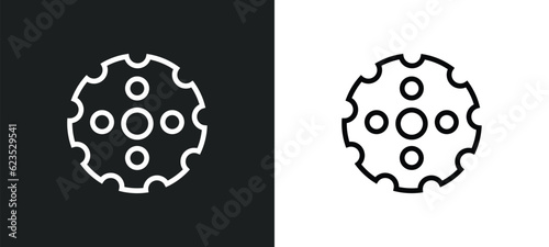 chamber icon isolated in white and black colors. chamber outline vector icon from army and war collection for web, mobile apps and ui.