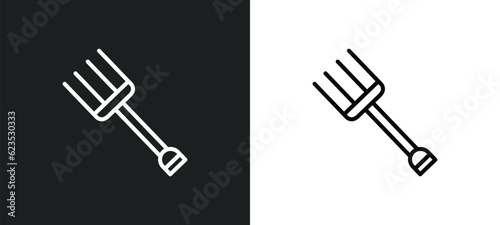 roak icon isolated in white and black colors. roak outline vector icon from agriculture farming collection for web, mobile apps and ui.
