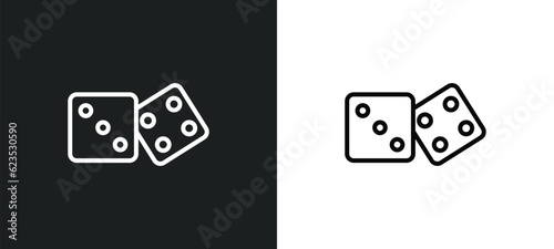 table game icon isolated in white and black colors. table game outline vector icon from outdoor activities collection for web, mobile apps and ui.