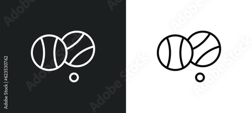 petanque icon isolated in white and black colors. petanque outline vector icon from activity and hobbies collection for web, mobile apps and ui. photo