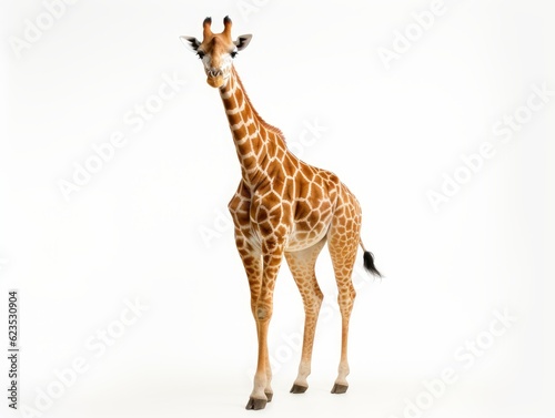 a giraffe isolated on a white background