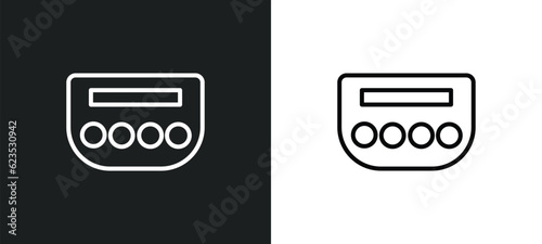 baccarat icon isolated in white and black colors. baccarat outline vector icon from activity and hobbies collection for web, mobile apps and ui.