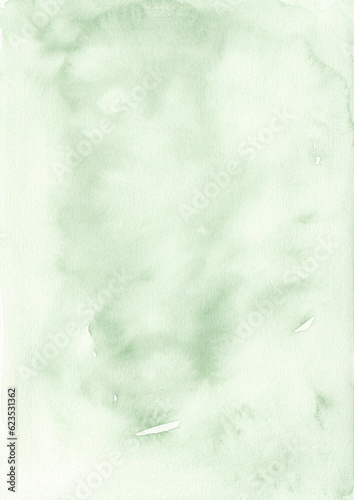 Green Watercolor Wash Background Paper 1