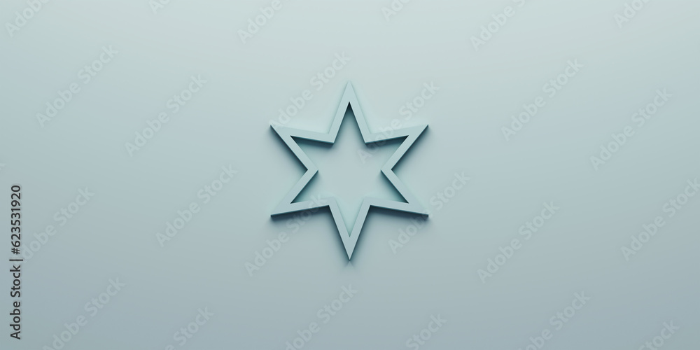 Soothing light blue star icon for calming and minimal designs Soothing light blue star icon for calming and minimal designs
