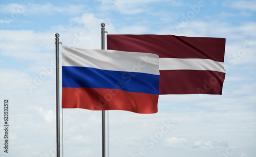 Free Download Latvia and Russia flag - GFXLoad