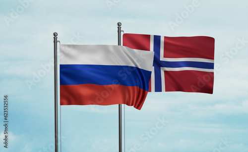 Free Download Norway and Russia flag - GFXLoad