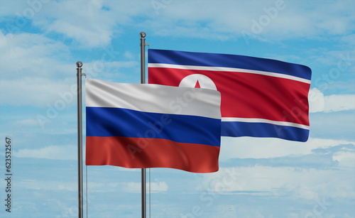 Free Download North Korea and Russia flag - GFXLoad