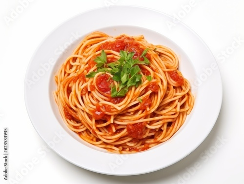 a plate of delicious spaghetti