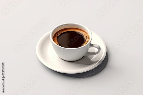 coffee in the minimalist style on isolated background © Media Srock