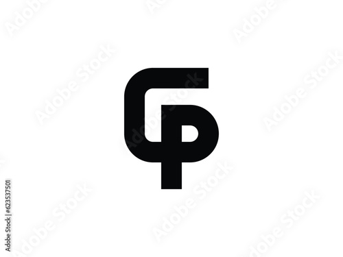 outstanding monogram letter GP or PG logo design
