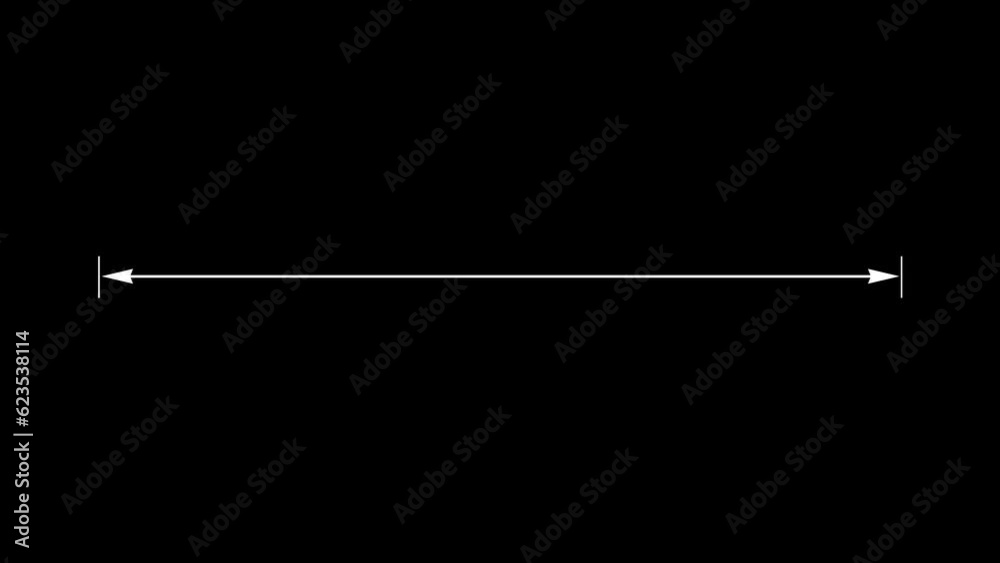 custom made wallpaper toronto digitalMeasuring distance length line animation, alpha channel,