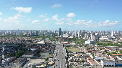 Forum Rodolfo Aureliano no Recife Visto de Cima com D|rone 4k - Joana Bezerra - Coelhos - Pernambuco - Recife - Brasil photo