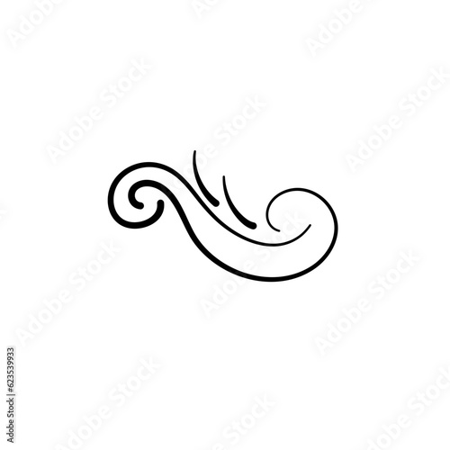 Invite Ornamental curls, swirls divider. design for wedding invitation and calligraphy decoration