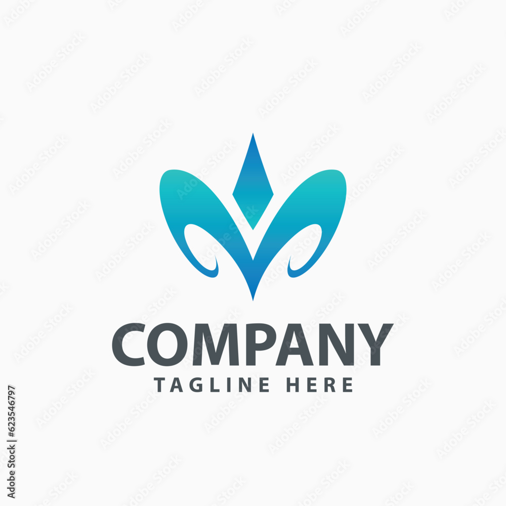 Letter M logo icon design template elements