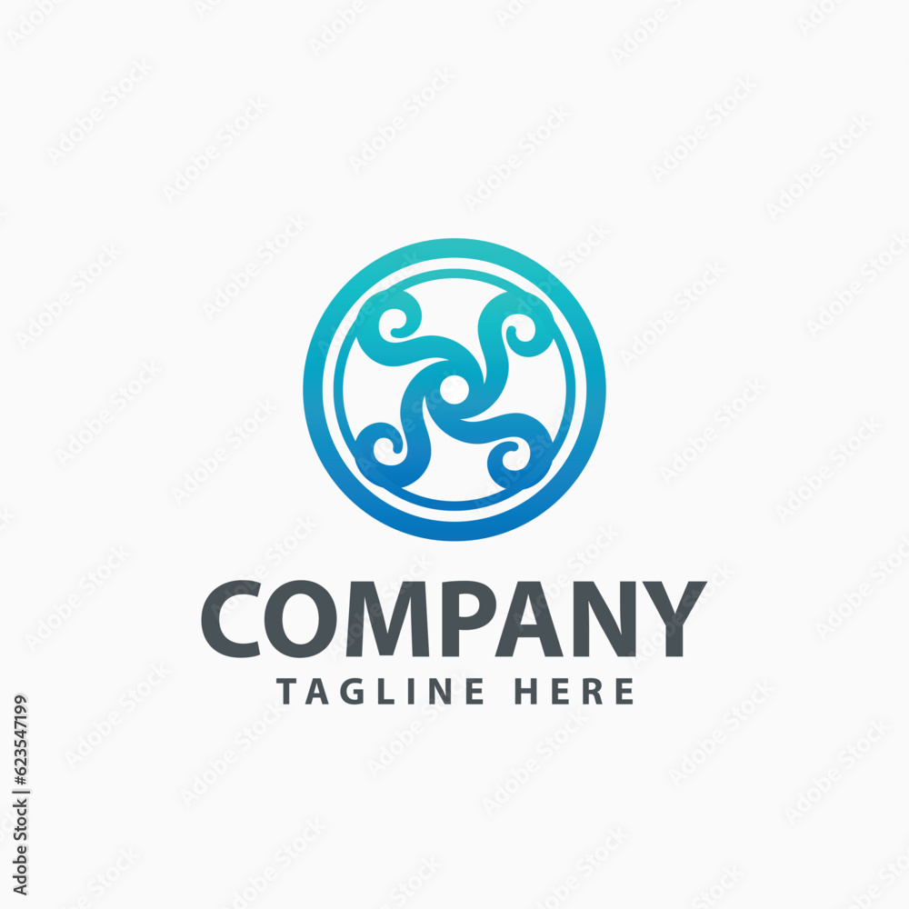 Vector design elements for your company logo, abstract blue icon. Modern logotipe, business corporate template. Vector design elements for your company logo, abstract blue icon. Modern logotipe, business corporate template.