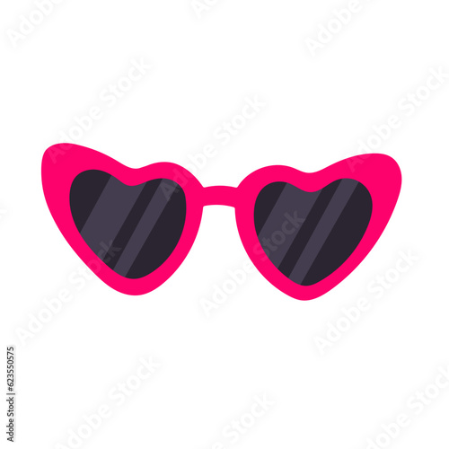 Classic 80s 90s sunglasses in modern style flat, line style. Hand drawn vector. Fashion patch, badge, emblem.