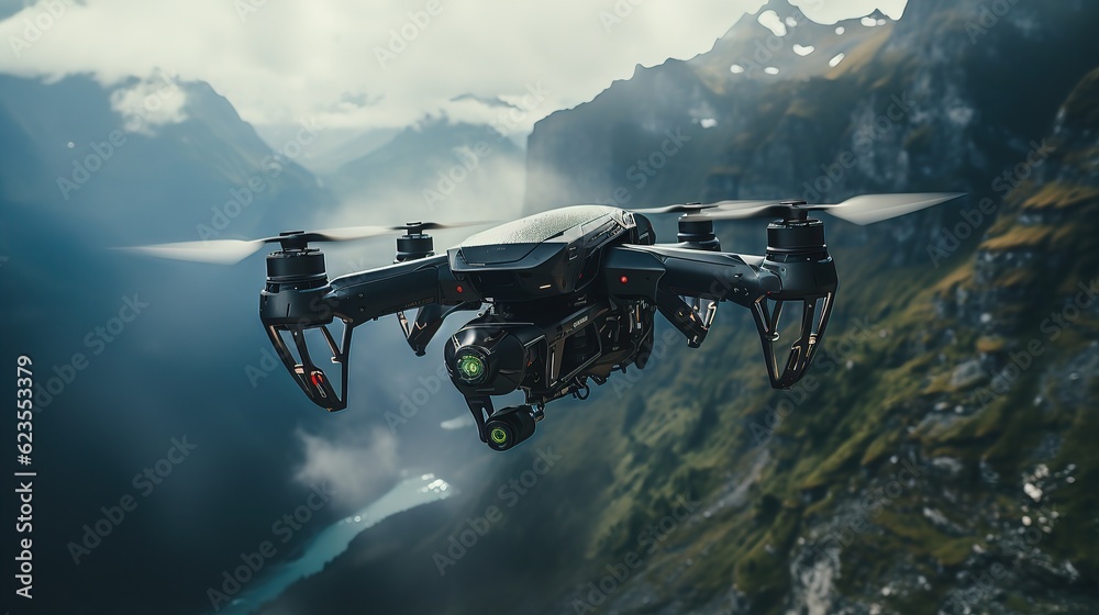drone in the air drone in the air