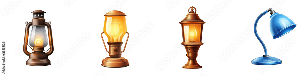 Lamp clipart collection, vector, icons isolated on transparent background Lamp clipart collection, vector, icons isolated on transparent background