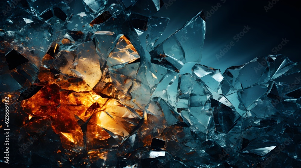 Broken Plots: The Beauty of Shattered Glass as Background Broken Plots: The Beauty of Shattered Glass as Background