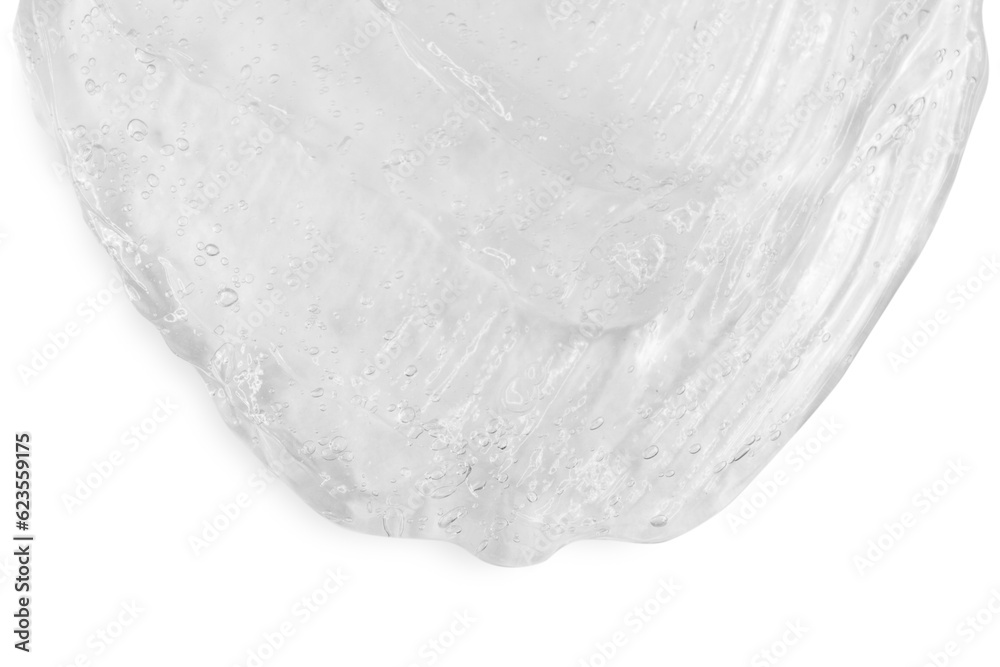 Obraz premium Lots of flowing clear gel, serum. On an empty transparent background.