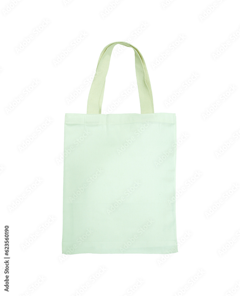 White cotton bag isolated with clipping path for mockup White cotton bag isolated with clipping path for mockup