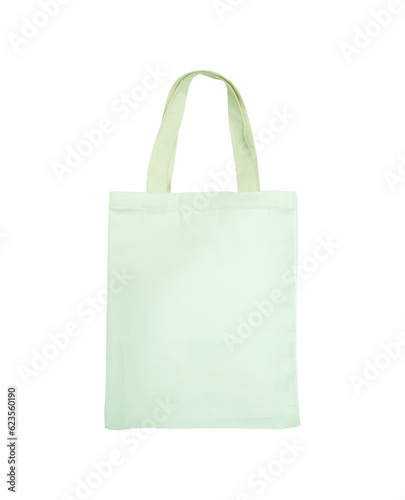 White cotton bag isolated with clipping path for mockup