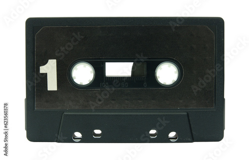 cassette tape isolated with clipping path