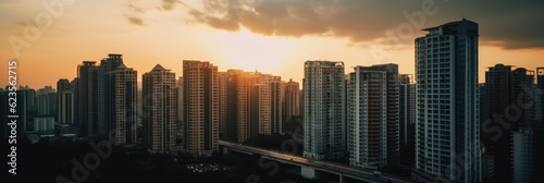 Chengdu panoramic view China - Generative AI