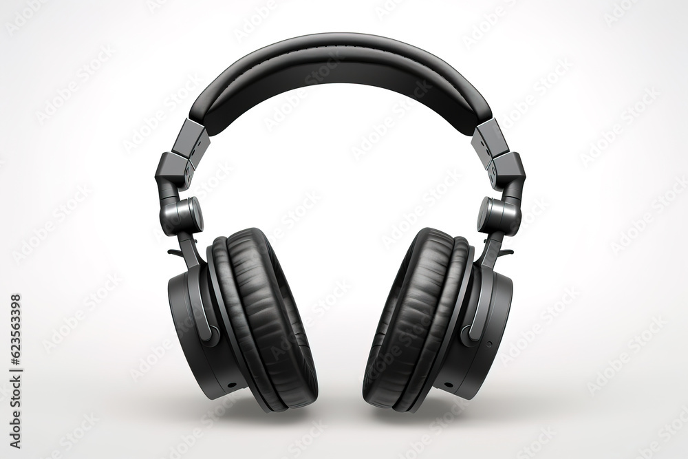 Studio headphones isolated on white background Studio headphones isolated on white background