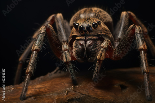 Closeup of a spider