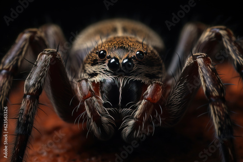 Closeup of a spider