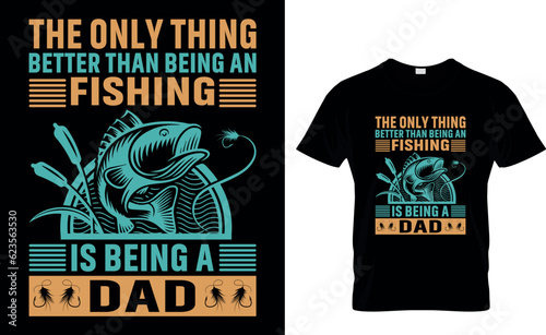 Fishing T-shirt Design and template vector