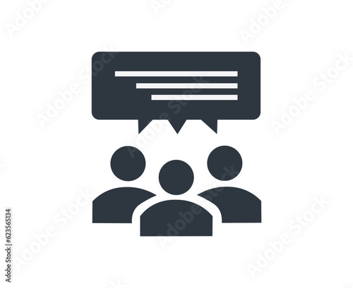 Group Debate Symbol. 