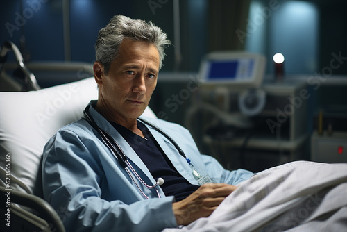 patient in hospital room