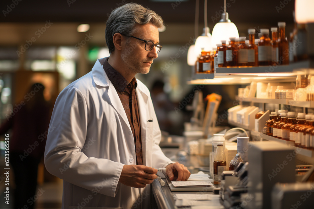 pharmacist_checking_stock_of_a_local_drugstore pharmacist_checking_stock_of_a_local_drugstore