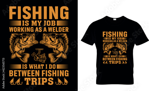 Fishing T-shirt Design and template vector