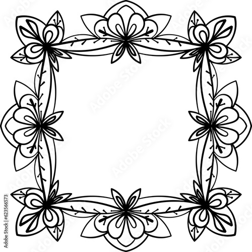 Doodle frame. Graphic vector design element. © pictures_for_you