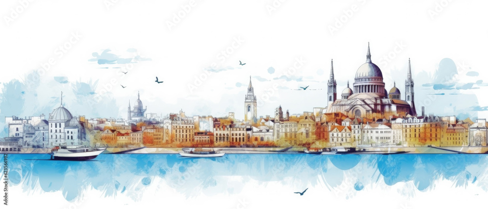 France Famous Landmarks Skyline Silhouette Style, Colorful, Cityscape, Travel and Tourist Attraction - Generative AI France Famous Landmarks Skyline Silhouette Style, Colorful, Cityscape, Travel and Tourist Attraction - Generative AI