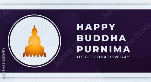 Happy Buddha Purnima Day Celebration Vector Design Illustration for Background, Poster, Banner, Advertising, Greeting Card