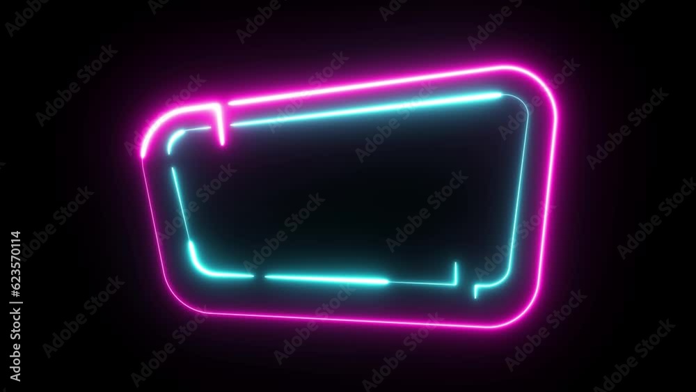 frame neon commercial advertising background neon frame background animation frame neon commercial advertising background neon frame background animation